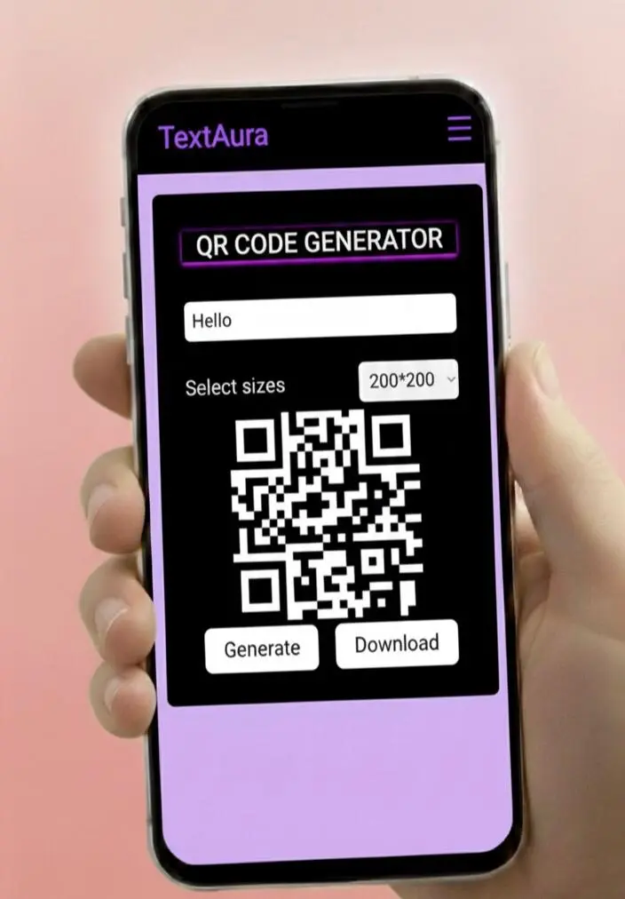 QR Code Generator Interface