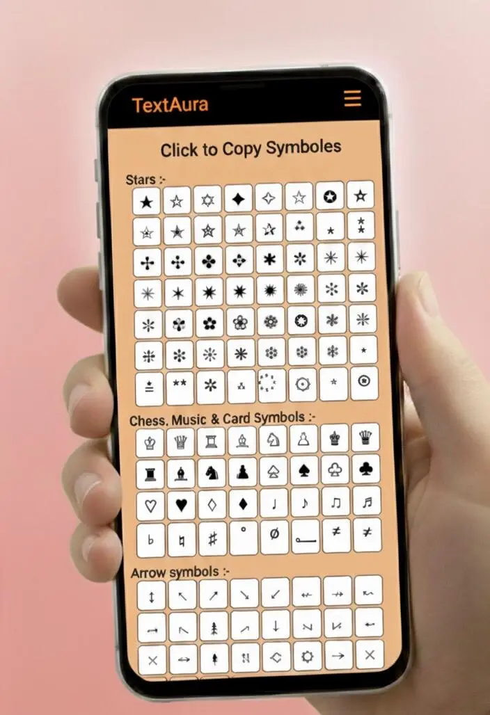 Symbol Selector Tool on Mobile